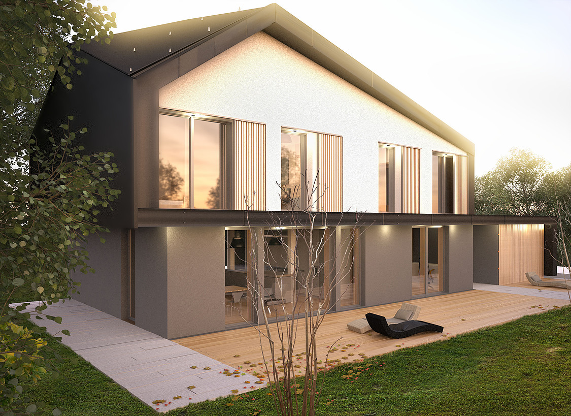 Novogradnja, moderna stanovanjska hisa h Maribor